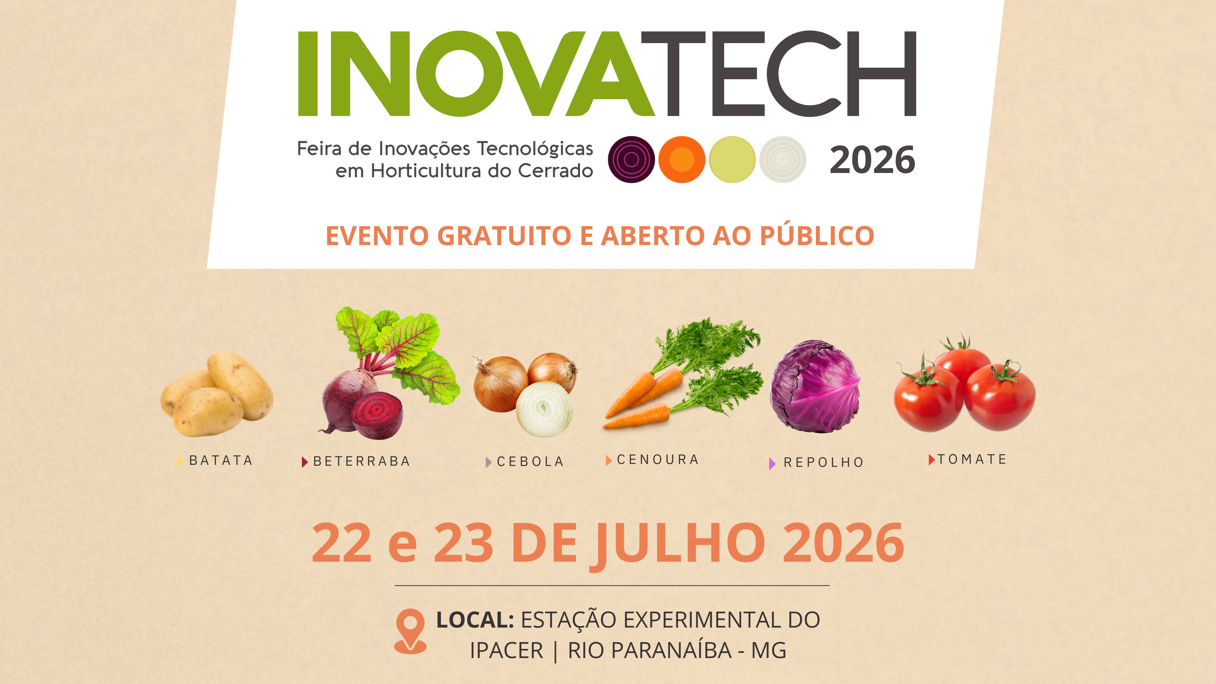 INOVATECH 2026 - 22 e 23 de julho - Rio Paranaíba - MG